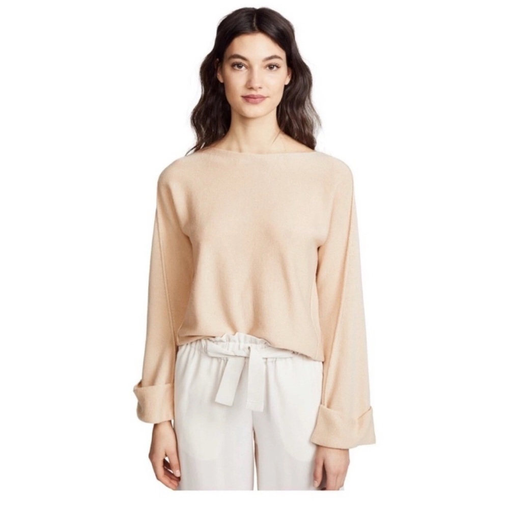 NWT $325 Vince Boatneck Wool Cashmere Sweater Size Large